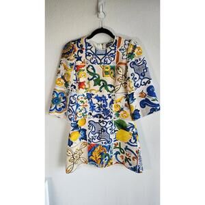 Dolce & Gabbana Majolica Print Dress - IT40